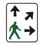 P1 AND P2 TRANSIT LANE SIGNS